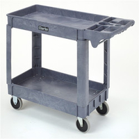Clarke Clarke PP2SC 2 Tray Polypropylene Service Trolley