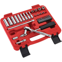 Clarke Clarke PRO376 34 Piece ¼" Drive Metric Socket Set