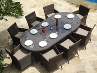 Feri 8 Chair Oval Dining Set