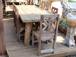 Flintstone 8 Chair Dining Set