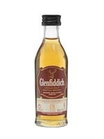 Glenfiddich 15 Year Old Miniature Speyside Single Malt Scotch Whisky