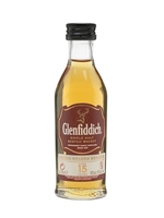 Glenfiddich 15 Year Old Miniature Speyside Single Malt Scotch Whisky